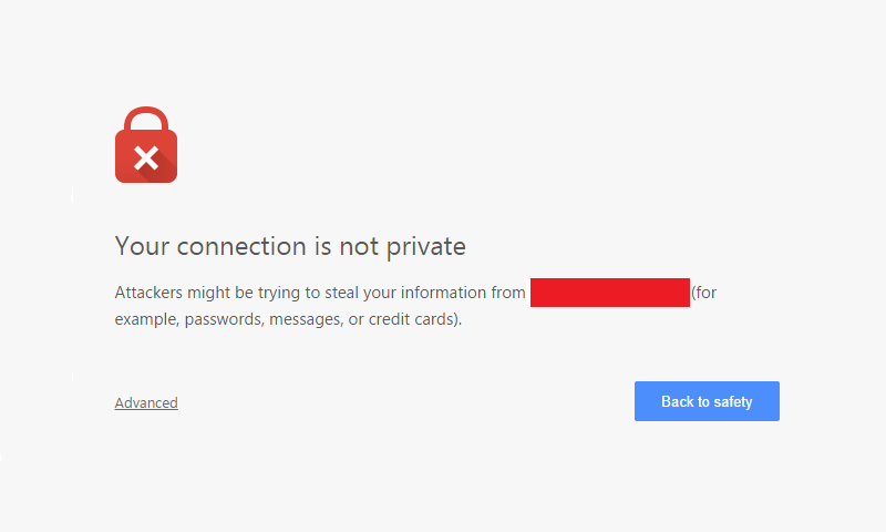 How to Fix the 'Your connection is not private' error